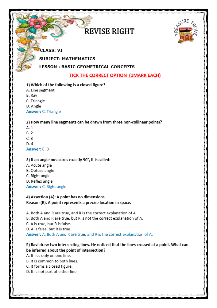 BASIC GEOMETRICAL CONCEPTS