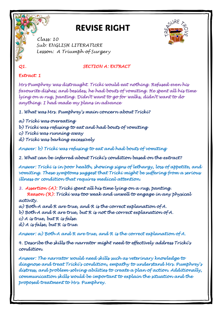 A Triumph of Surgery notes