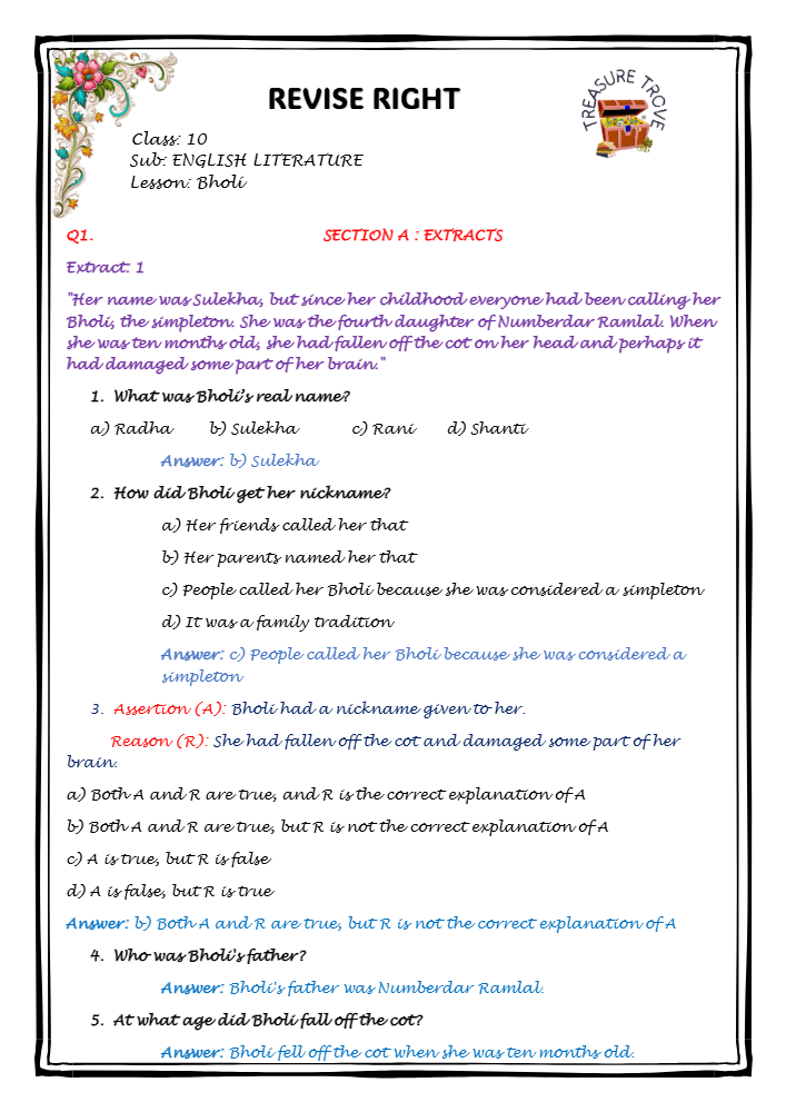 Bholi NOTES