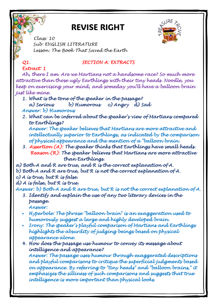 The Book That Saved the Earth NOTES