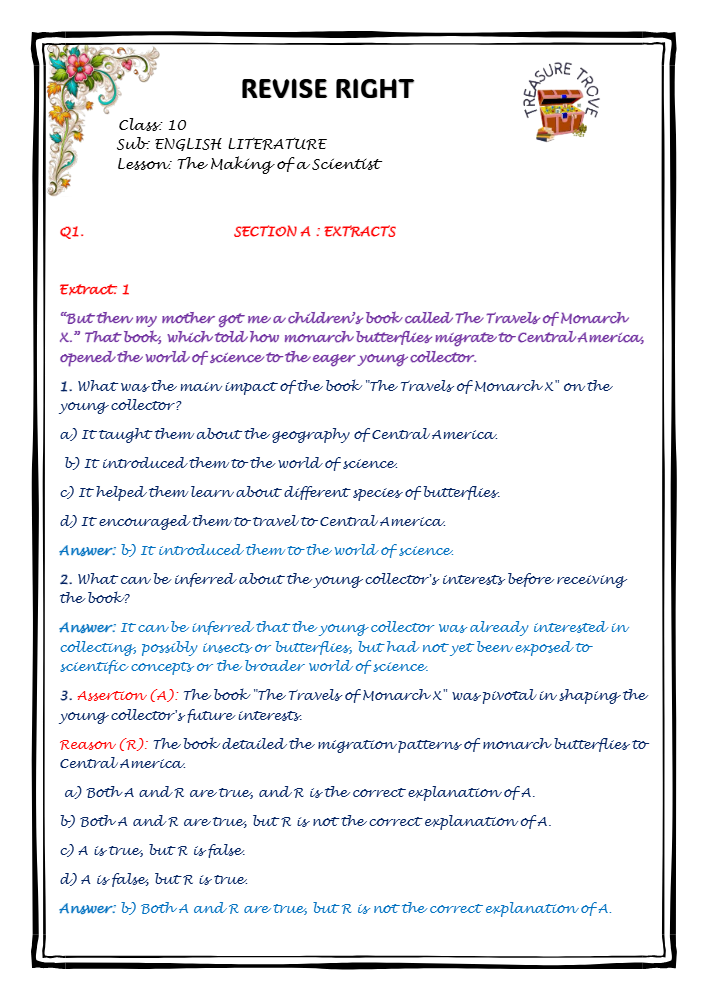 The Making of a Scientist notes